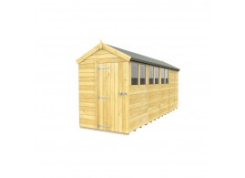 F&F 5ft x 17ft Apex Shed