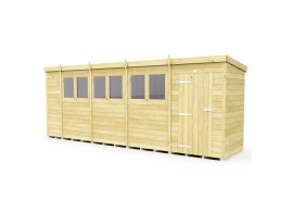 F&F 19ft x 4ft Pent Shed