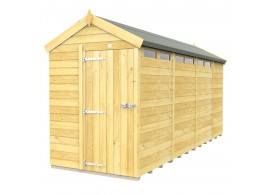 F&F 5ft x 15ft Apex Security Shed