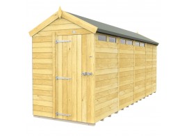 F&F 5ft x 17ft Apex Security Shed