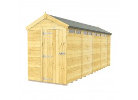 F&F 5ft x 18ft Apex Security Shed