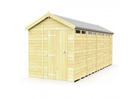 F&F 6ft x 18ft Apex Security Shed