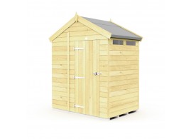 F&F 6ft x 4ft Apex Security Shed