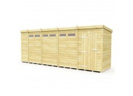 F&F 19ft x 4ft Pent Security Shed