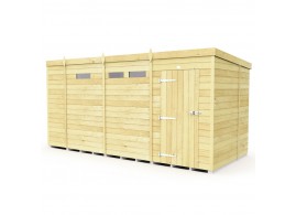 F&F 13ft x 6ft Pent Security Shed