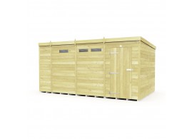 F&F 13ft x 8ft Pent Security Shed