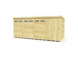 F&F 16ft x 8ft Pent Security Shed