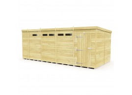 F&F 17ft x 8ft Pent Security Shed