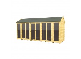 6ft x 16ft Apex Summer House (Full Height Window)