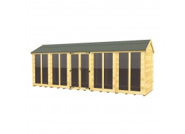 6ft x 20ft Apex Summer House (Full Height Window)