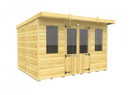 10ft x 8ft Pent Summer House Loglap