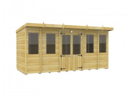 14ft x 6ft Pent Summer House Loglap