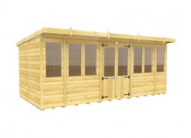 16ft x 8ft Pent Summer House Loglap