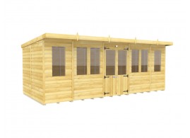 18ft x 8ft Pent Summer House Loglap