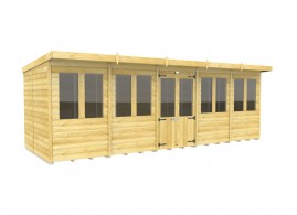 20ft x 7ft Pent Summer House Loglap