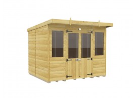 8ft x 7ft Pent Summer House Loglap