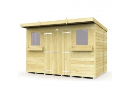 F&F 10ft x 6ft Pent Summer Shed