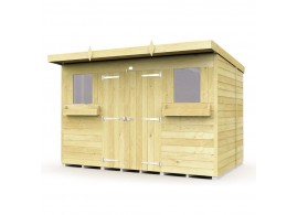 F&F 10ft x 7ft Pent Summer Shed