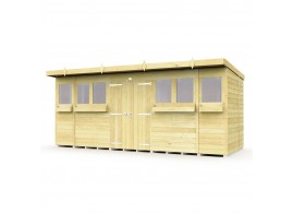 F&F 16ft x 7ft Pent Summer Shed