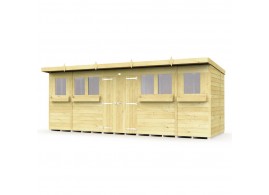 F&F 18ft x 7ft Pent Summer Shed