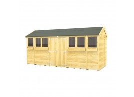 F&F 7ft x 16ft Apex Summer Shed