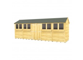 F&F 8ft x 20ft Apex Summer Shed