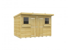 10ft x 7ft Pent Summer Shed Loglap